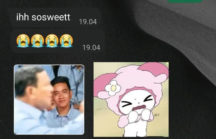 Reaksi WhatsApp pacar saat menerima Pagemory: 'ihh sosweett 😭😭😭😭'